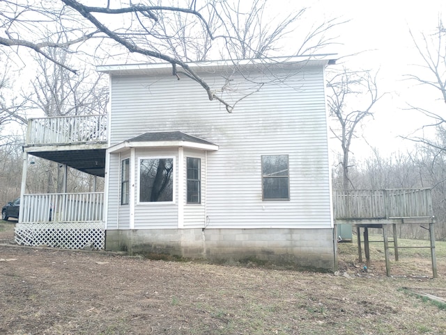 view of rear view of property