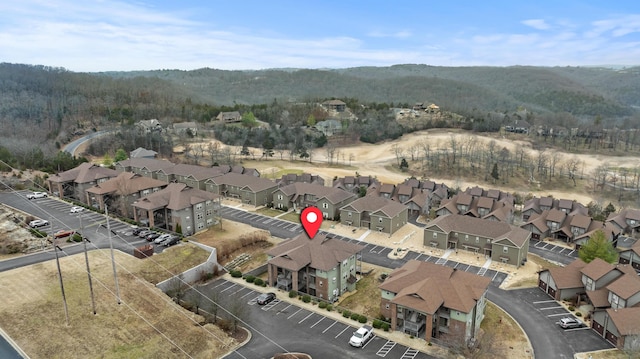 drone / aerial view with a residential view