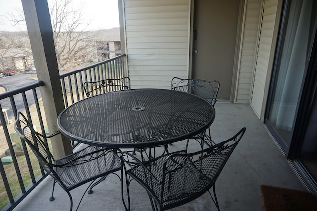 view of balcony