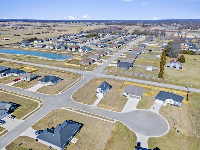 bird's eye view featuring a residential view