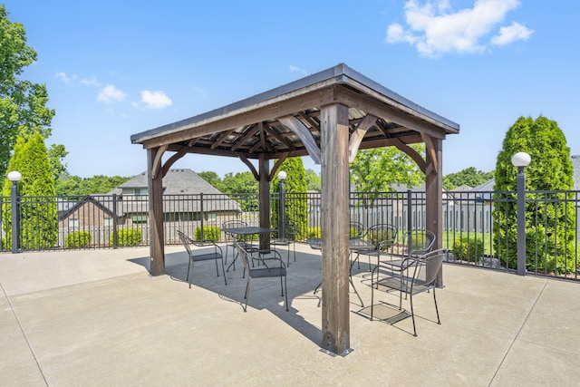 4427 E Kentbrook Dr, Springfield, MO 65802 - view of patio / terrace with a gazebo