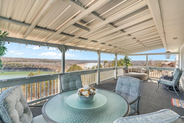 view of patio / terrace with outdoor dining area