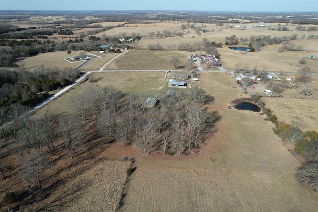 bird's eye view featuring a rural view