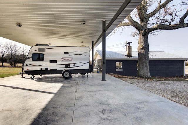 view of car parking