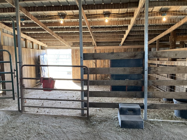 view of horse barn
