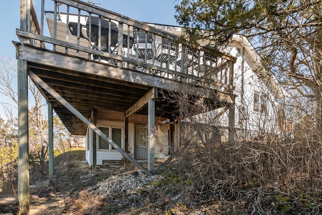 view of rear view of property