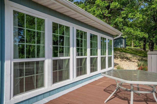466 Buck Run Dr, Branson West, MO 65737 - view of wooden deck