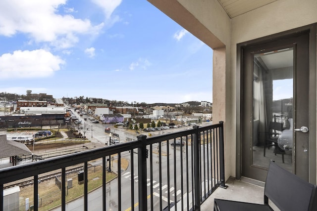 view of balcony