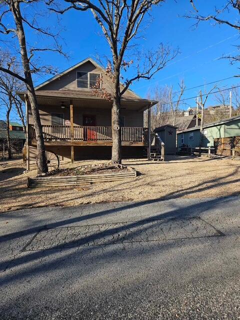 view of front of property with a porch