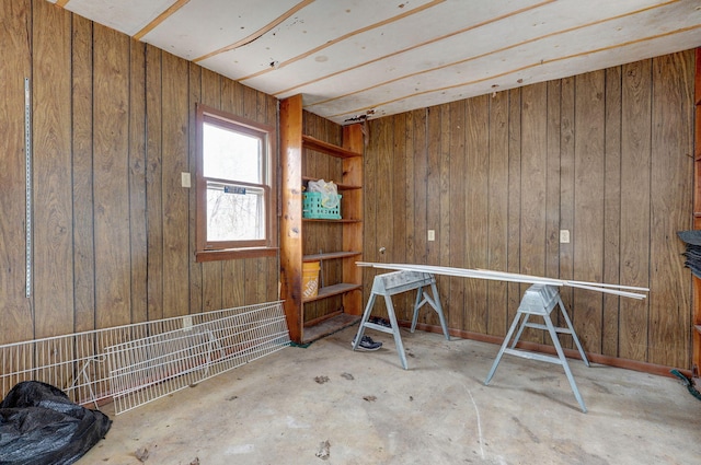 miscellaneous room featuring concrete flooring