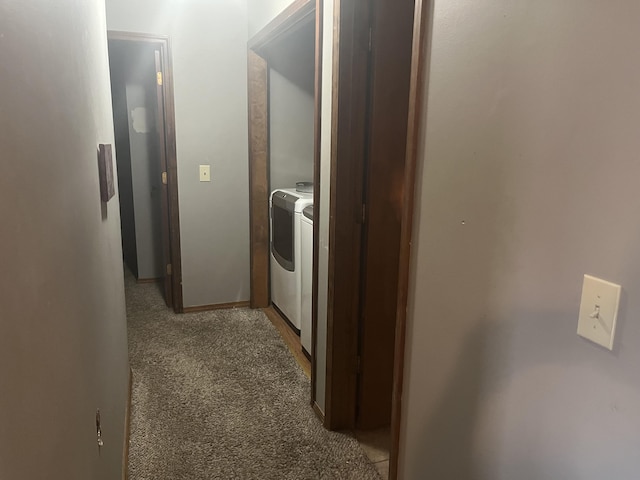 3494 S Christy Ct, Springfield, MO 65807 - corridor featuring washer / clothes dryer and light carpet