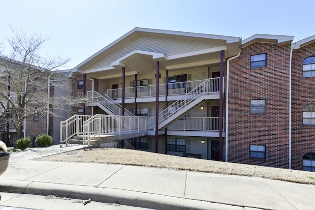 view of property with stairs