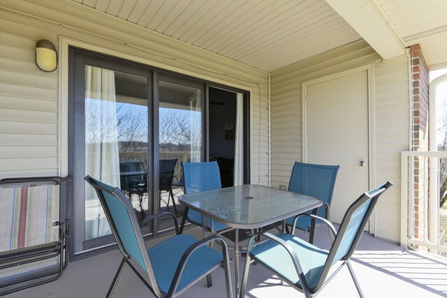 view of patio / terrace featuring outdoor dining space