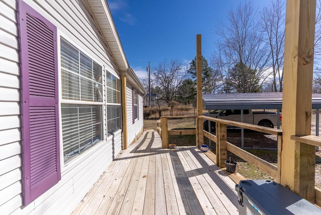 view of deck