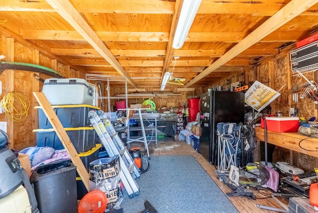 view of storage room