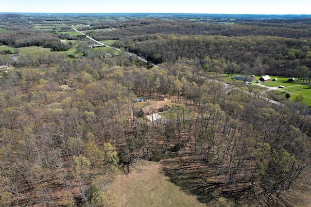 aerial view with a view of trees