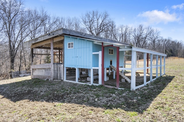 view of poultry coop