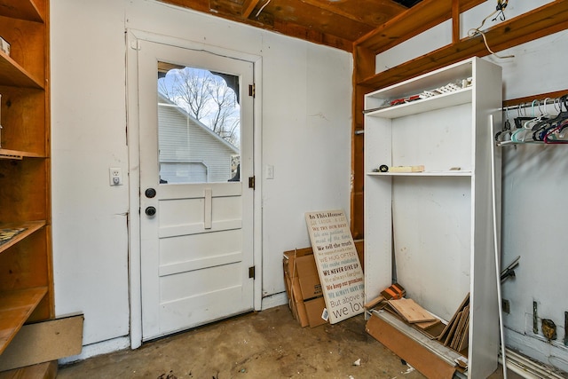 view of storage room