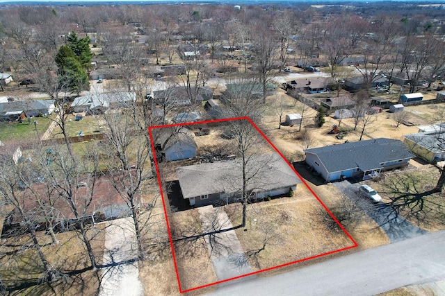 birds eye view of property