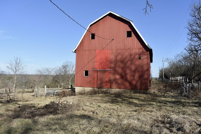 view of barn