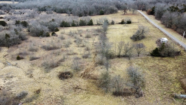 bird's eye view featuring a rural view