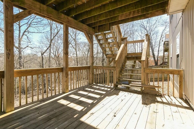 175 Mesquite Dr, Branson, MO 65616 - wooden deck featuring stairs
