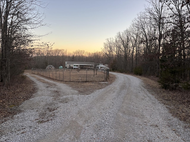 view of road