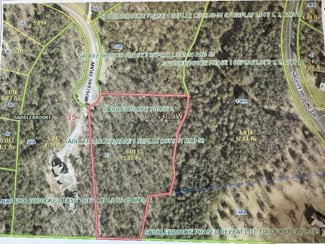 53 Mustang Draw Unit 3.45/-, Acres, Saddlebrooke MO, 65630 land for sale