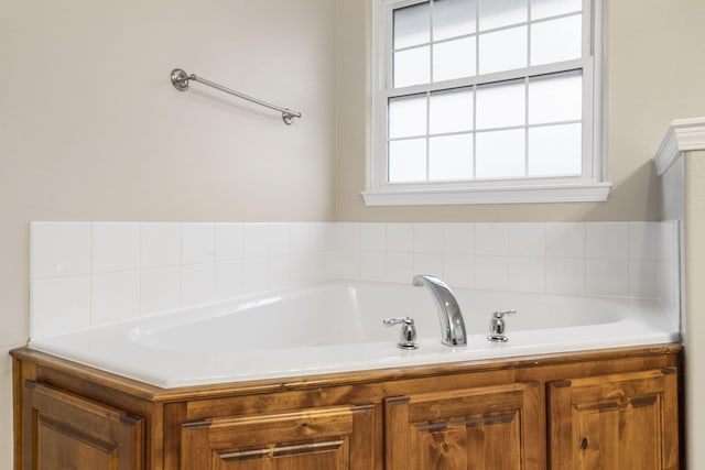 full bath featuring a garden tub