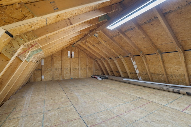 view of attic