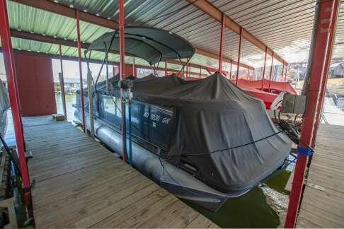 dock area with boat lift