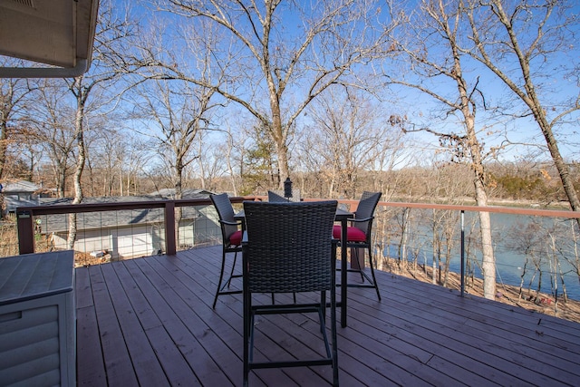 28007 Fox Fire Ln, Shell Knob, MO 65747 - deck with outdoor dining area