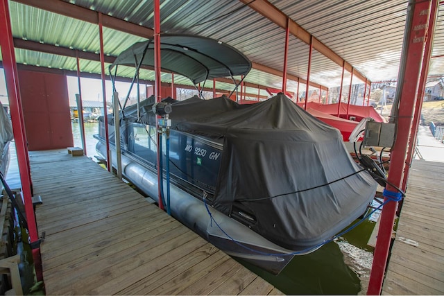 28007 Fox Fire Ln, Shell Knob, MO 65747 - dock featuring boat lift