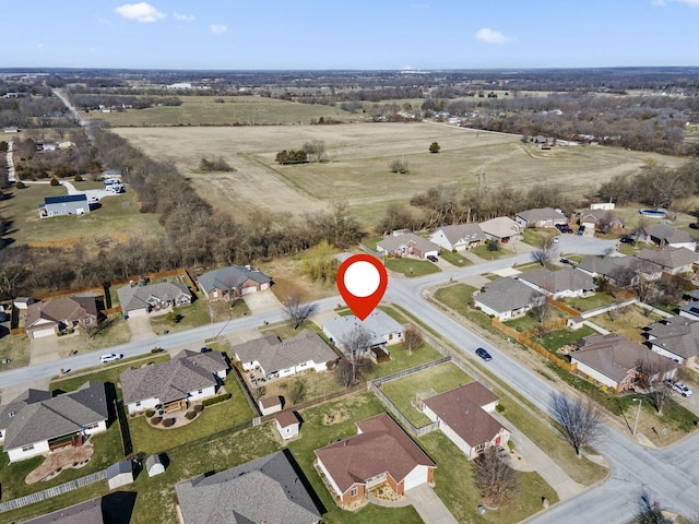 birds eye view of property featuring a residential view