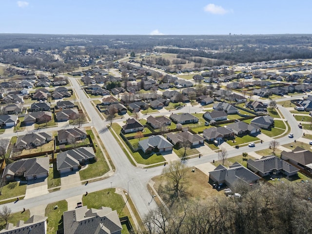 birds eye view of property featuring a residential view