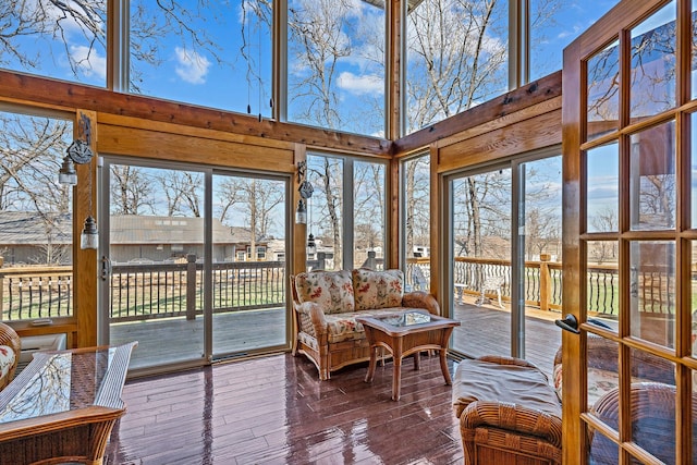 sunroom featuring plenty of natural light