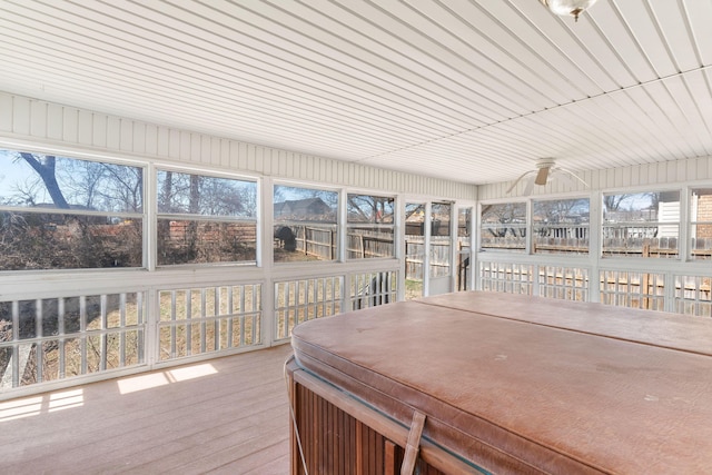 view of sunroom / solarium