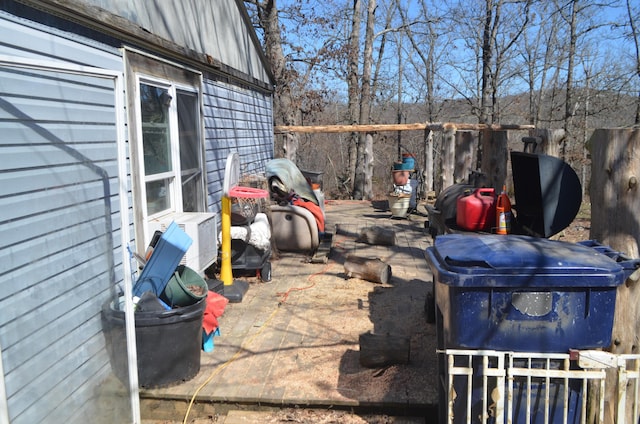 view of patio / terrace with fence