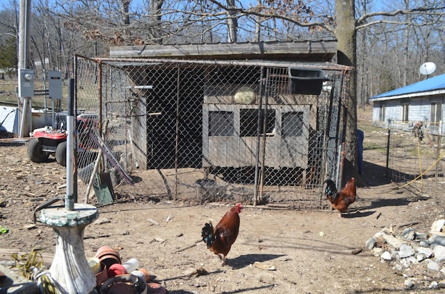 view of poultry coop