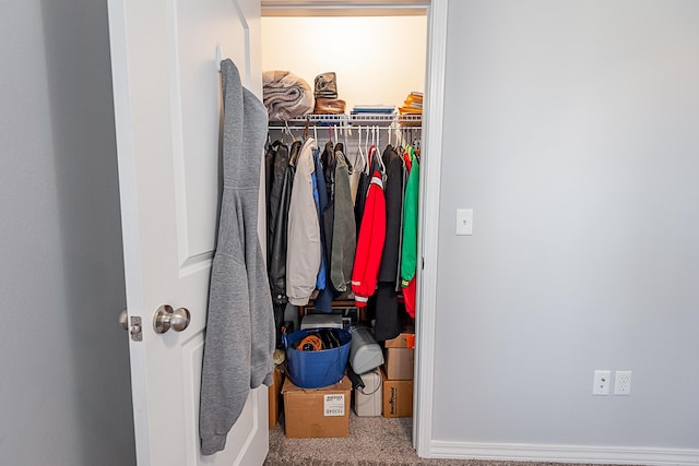 view of closet