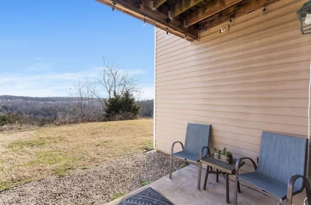 view of yard featuring a patio