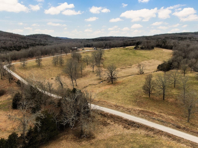 view of mountain feature featuring a rural view