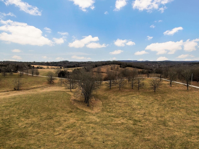 exterior space featuring a rural view