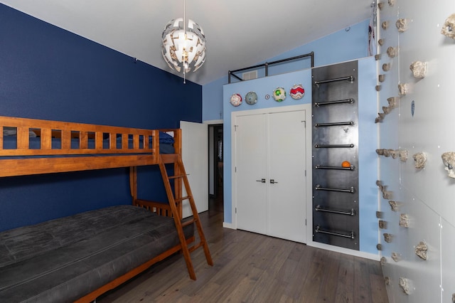 bedroom with wood finished floors