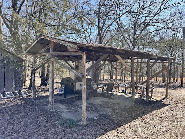 view of property's community with a gazebo