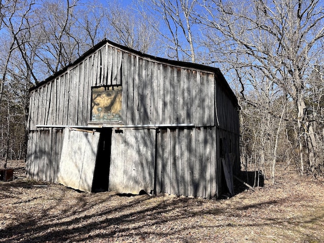 view of barn