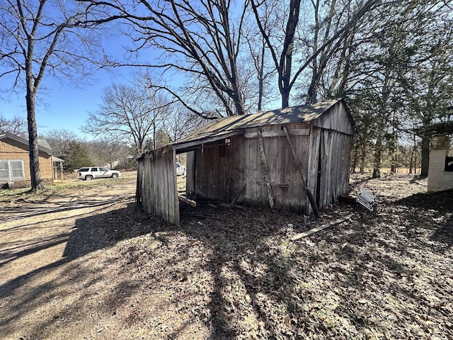 view of outbuilding featuring an outdoor structure