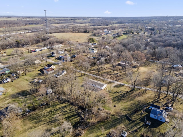 drone / aerial view featuring a rural view