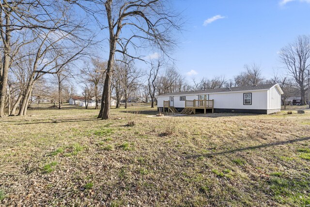 exterior space with a deck