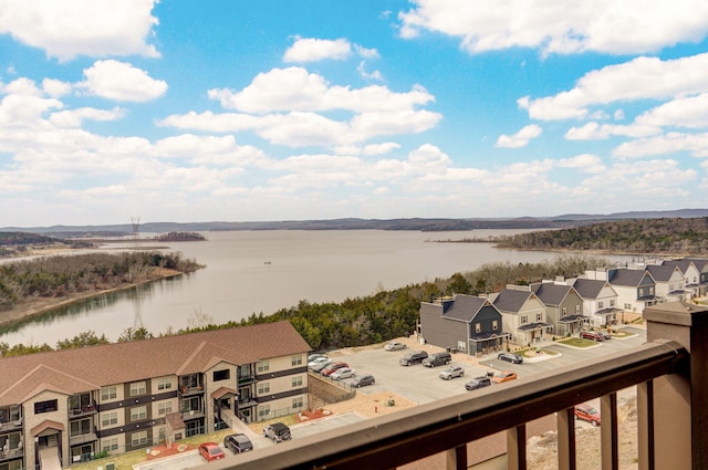 view of water feature featuring a residential view